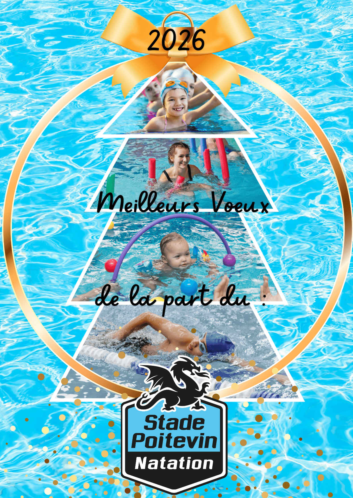 Le Stade Poitevin Natation vous présente ses meilleurs voeux pour 2026 !